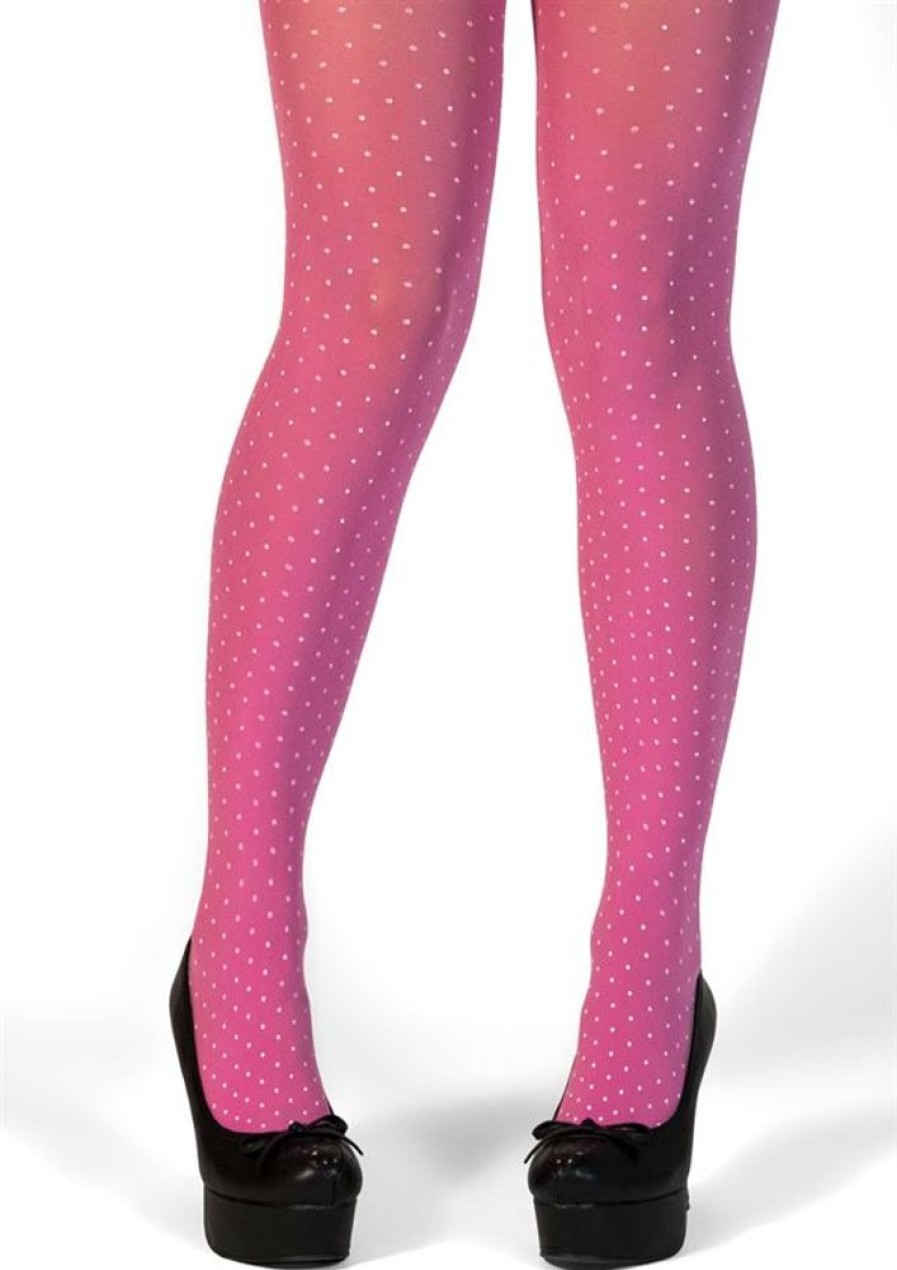 Stromper & Tights Margot | Margot Strompebukser Pink White Dots No 2021