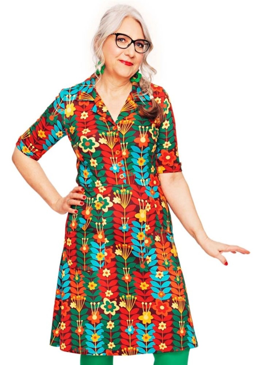 Baeredygtighed Cissi och Selma | Cissi Och Selma Kjole Monica Dress Vaxtkraft Brun