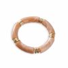 Smykker Just D Lux | Just D'Lux Armband A16-0010 Elastic Tube Peach