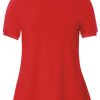 Toppe & T-Shirts du Milde | Du Milde T-Shirt Alberta Basic Short Sleeve Red