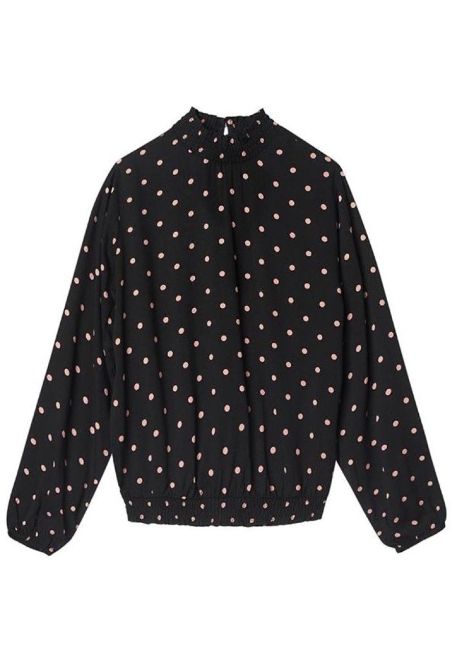 Bluser & Skjorter Mademoiselle YéYé | Mademoiselle Yeye Bluse Hey Girl Blouse Polka Dots