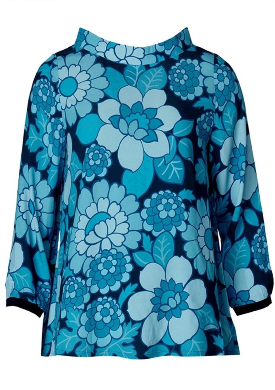 Bluser & Skjorter du Milde etc. | Du Milde Etc. Bluse The Blue Garden Etsnowdrop