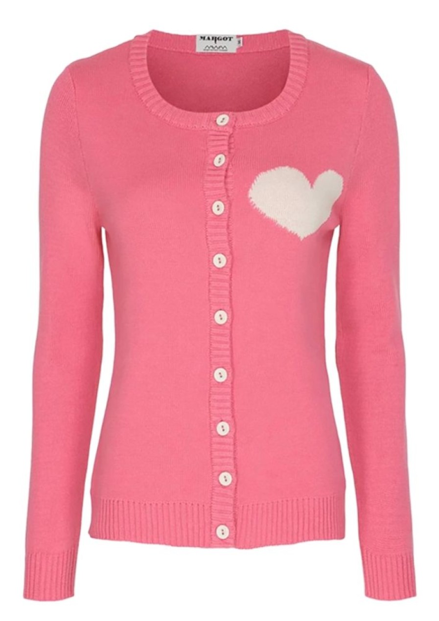 Cardigans & Strik Margot | Margot Cardigan Bubblegum Pinklove No 1504
