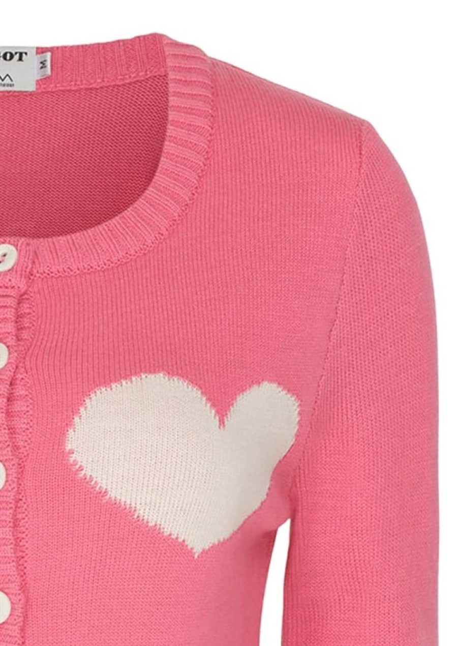 Cardigans & Strik Margot | Margot Cardigan Bubblegum Pinklove No 1504