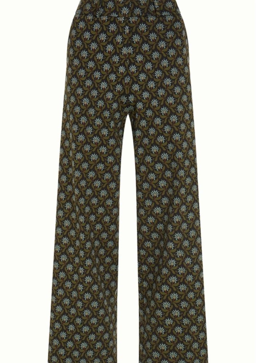 Baeredygtighed King Louie | King Louie Bukser Federica Pants Miller Posey Green