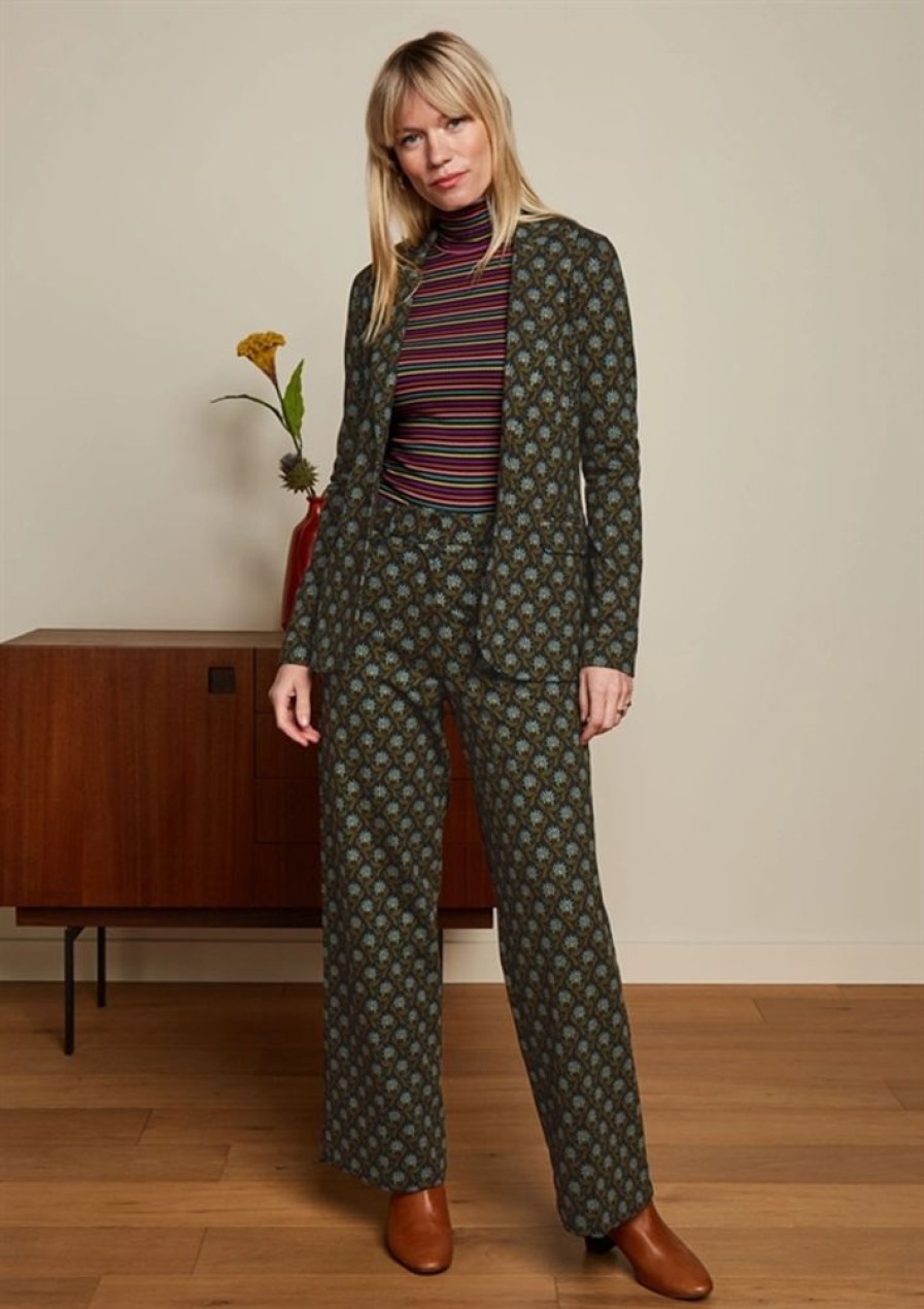 Baeredygtighed King Louie | King Louie Bukser Federica Pants Miller Posey Green