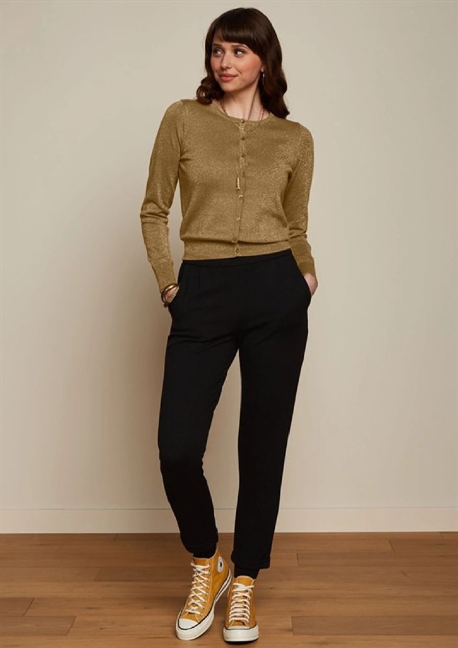Cardigans & Strik King Louie | King Louie Cardigan Cardi Roundneck Lapis Golden Brown