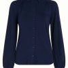 Bluser & Skjorter King Louie | King Louie Bluse Carina Blouse Ecovero Light Evening Blue