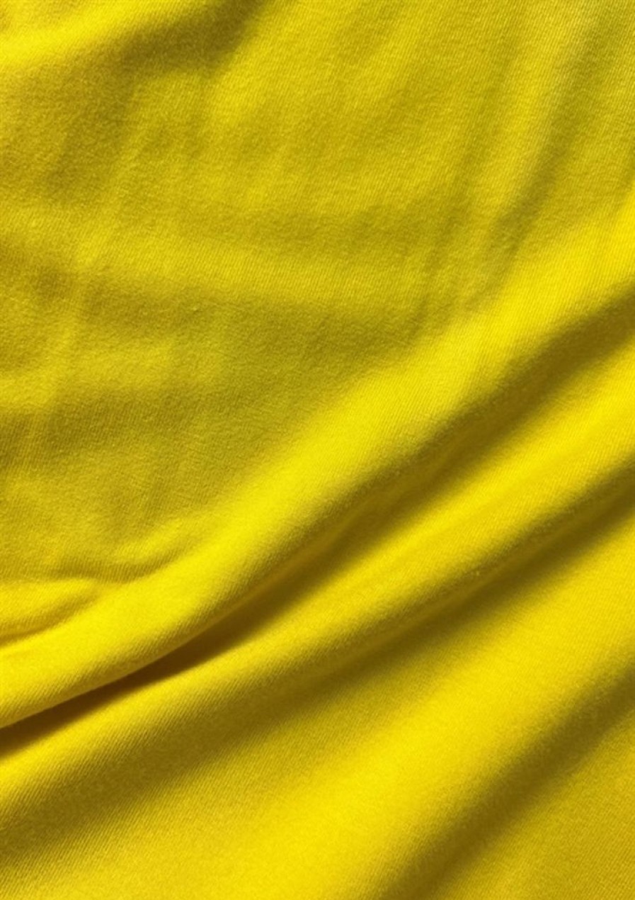 Toppe & T-Shirts du Milde | Du Milde T-Shirt Alberta Basic Short Sleeve Yellow