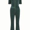 Baeredygtighed King Louie | King Louie Buksedragt Garbo Flare Jumpsuit Corduroy Sycamore Green