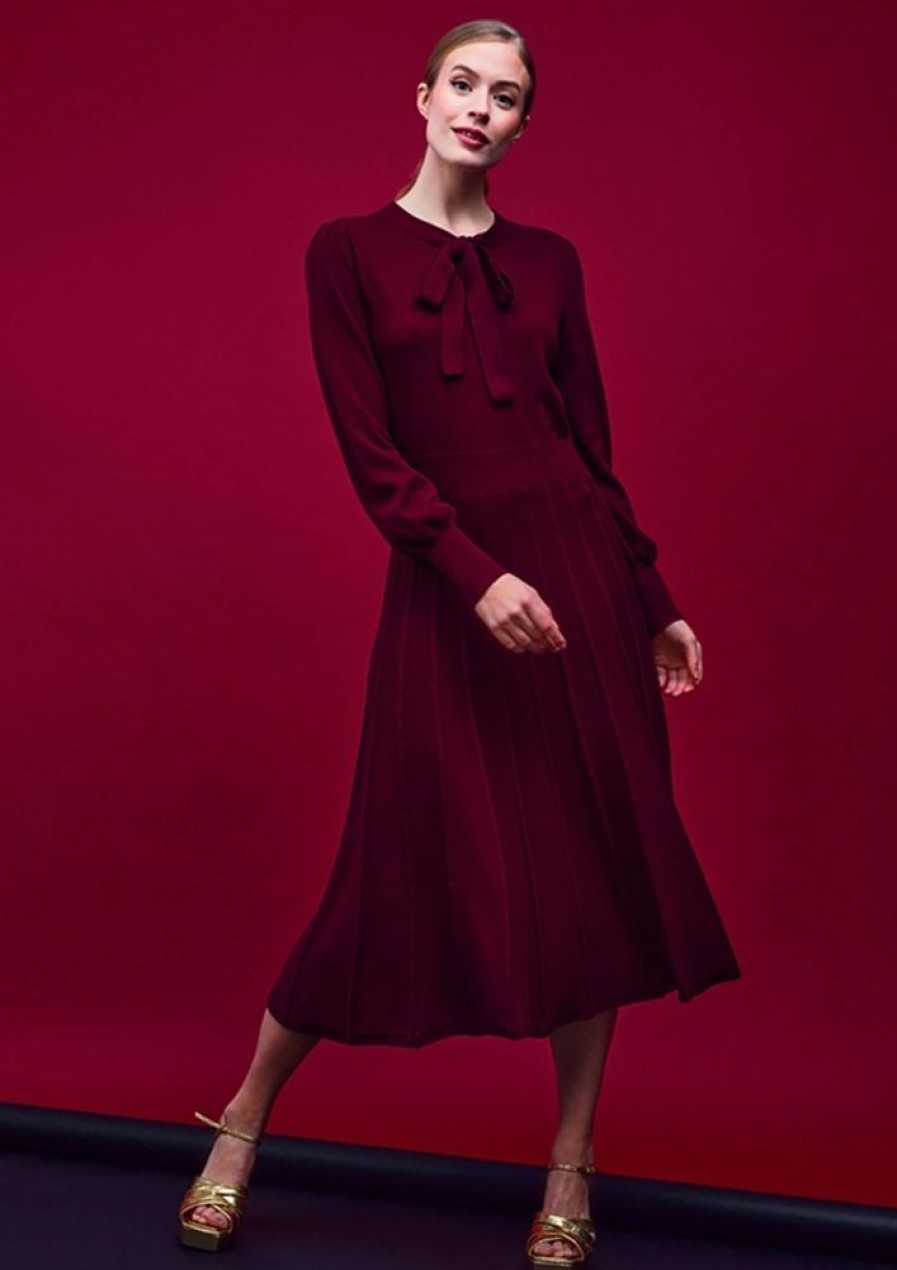 Kjoler Jumperfabriken | Jumperfabriken Kjole Valerie Dress Wine