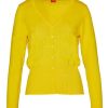 Cardigans & Strik du Milde | Du Milde Cardigan Heart Cardigan Yellow