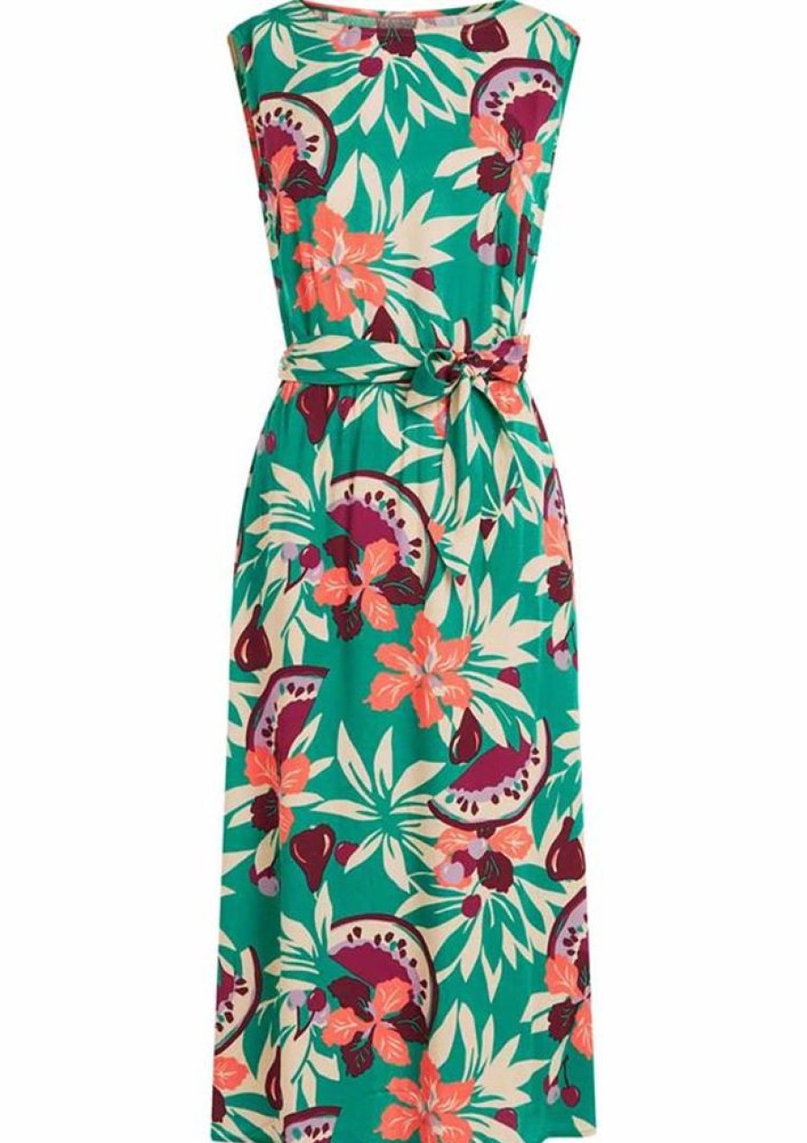 Kjoler King Louie | King Louie Kjole Ellie Dress Riri Aqua Green