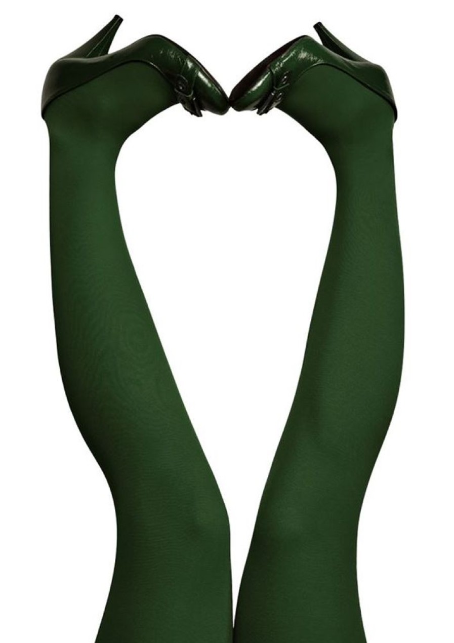 Stromper & Tights du Milde | Du Milde Strompebukser Bottlegreen 60 Denier