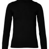 Bluser & Skjorter du Milde | Du Milde Bluse Basic Dark Black Trinni With High Collar