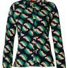 Baeredygtighed du Milde | Du Milde Bluse Vibrante Leaves Duhannelore Long Sleeve