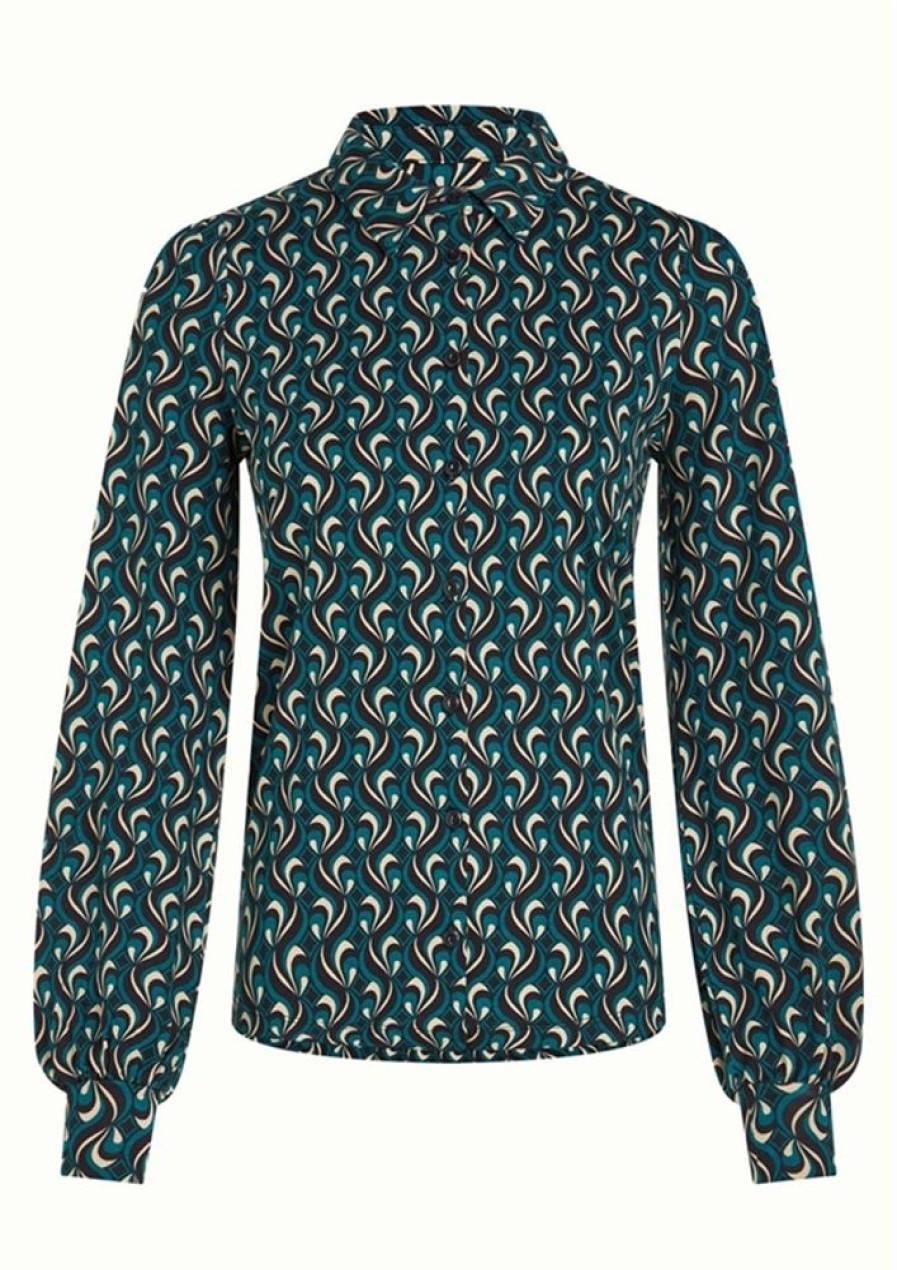 Bluser & Skjorter King Louie | King Louie Bluse Maisie Blouse Morel Dragonfly Green