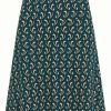 Nederdele King Louie | King Louie Nederdel Border Skirt Morel Dragonfly Green