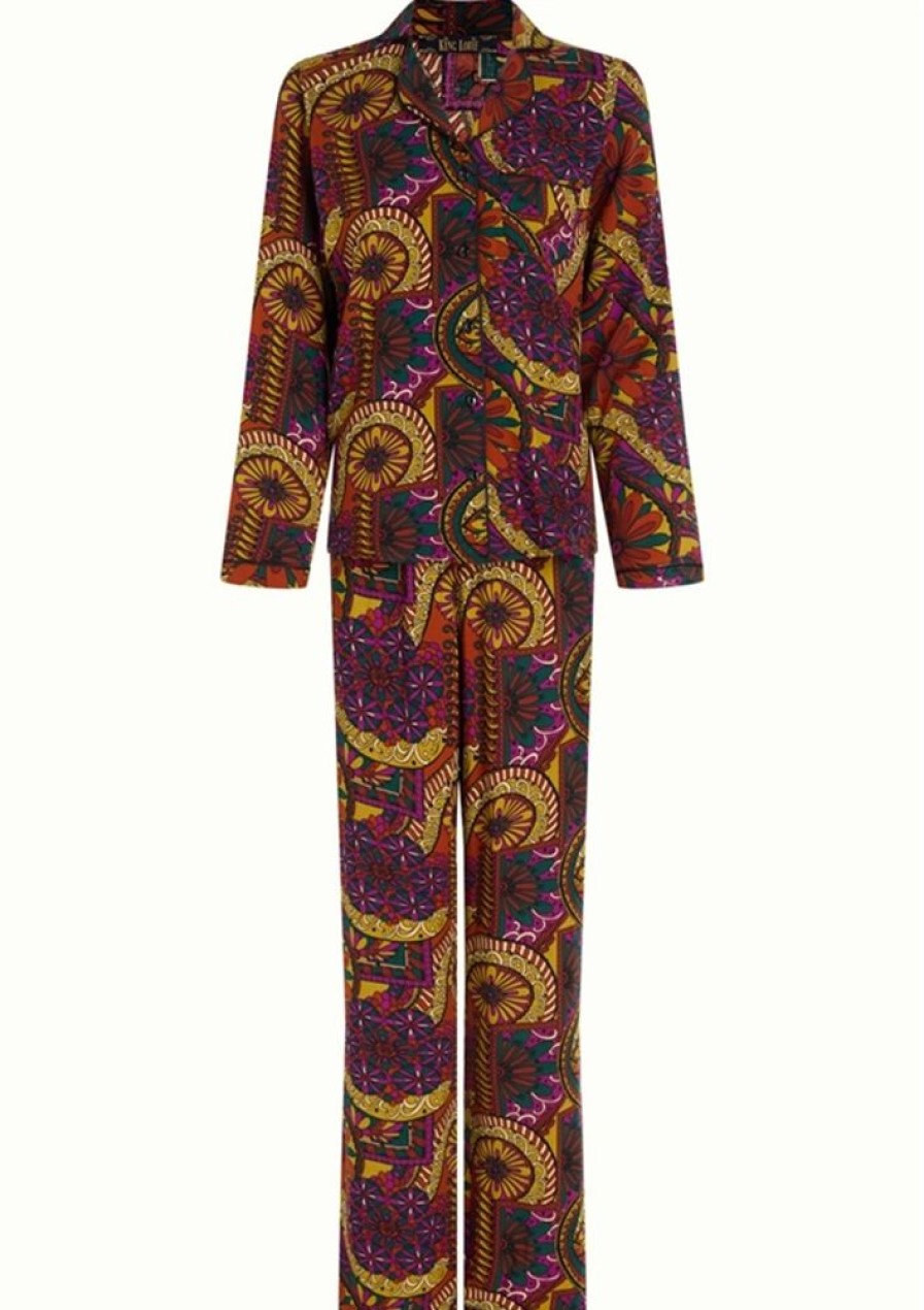 Bukser, Jeans & Leggings King Louie | King Louie Pyjamas Dusty Ladies Pyjama Coucou Pine Green