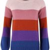 Cardigans & Strik Danefæ | Danefae Strikbluse Danelisa Wool Sweater Rose Beige/Old Rose/Rust/Purple