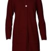 Cardigans & Strik du Milde etc. | Du Milde Etc Strik Cardigan Daisy Dark Cherry