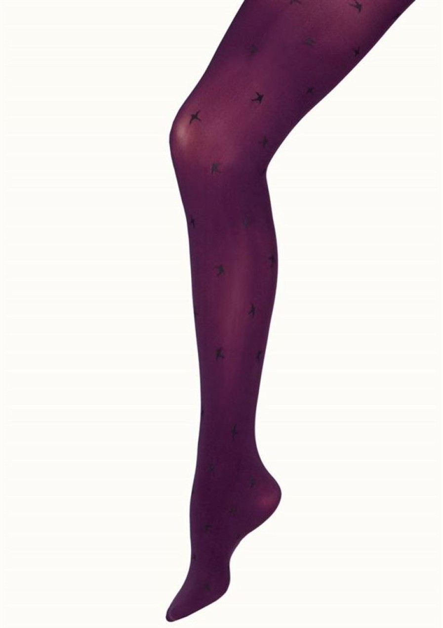 Stromper & Tights Margot | Margot Strompebukser Purple Black Fly No 2102