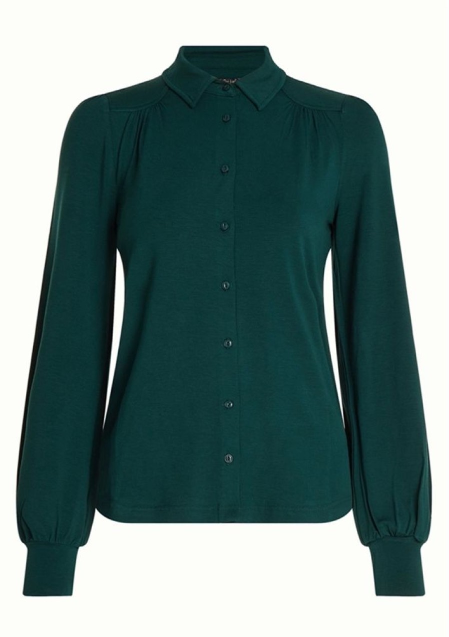 Bluser & Skjorter King Louie | King Louie Bluse Carina Blouse Ecovero Light Pine Green