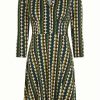 Kjoler King Louie | King Louie Kjole Diner Dress Quincy Pine Green