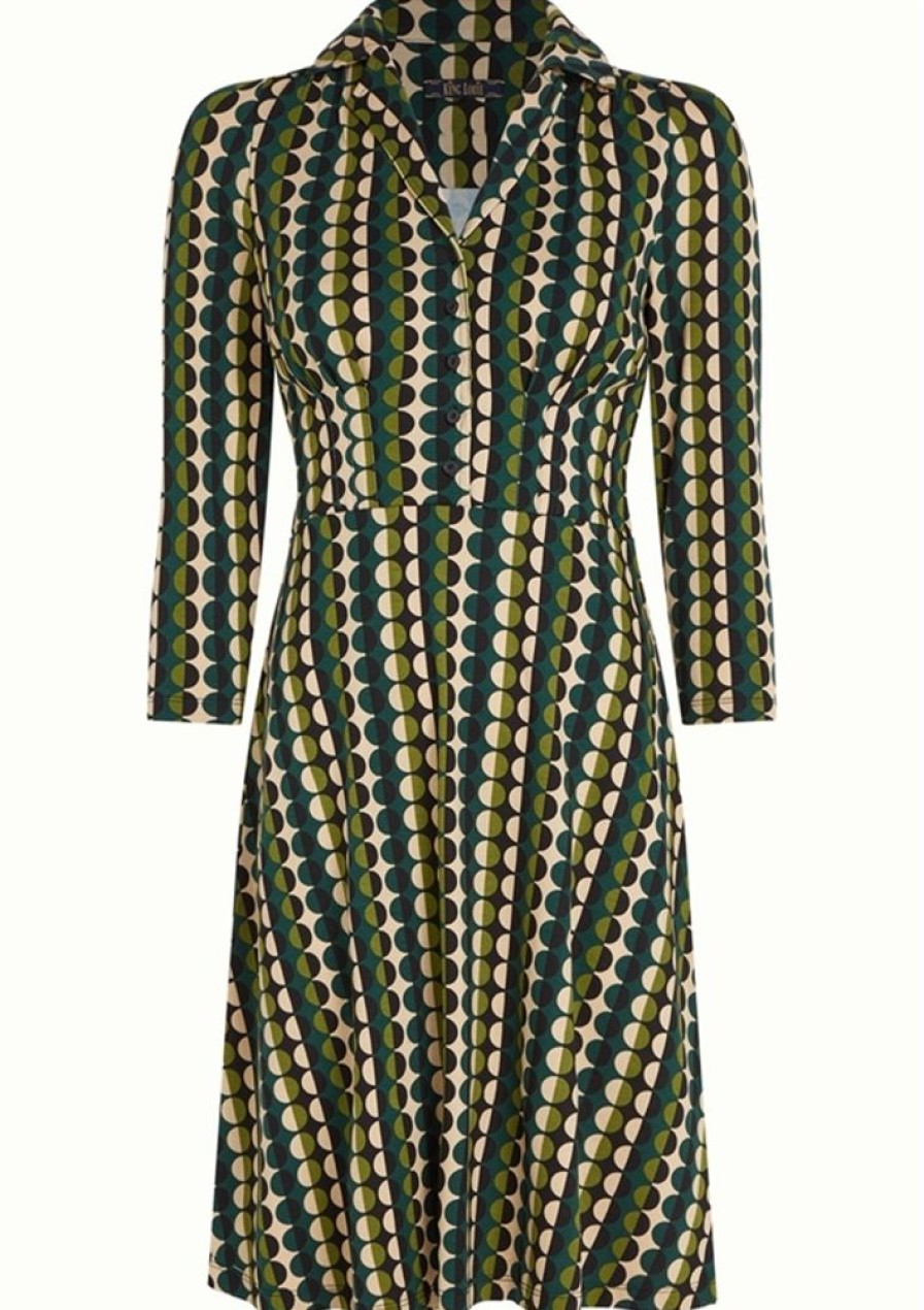 Kjoler King Louie | King Louie Kjole Diner Dress Quincy Pine Green