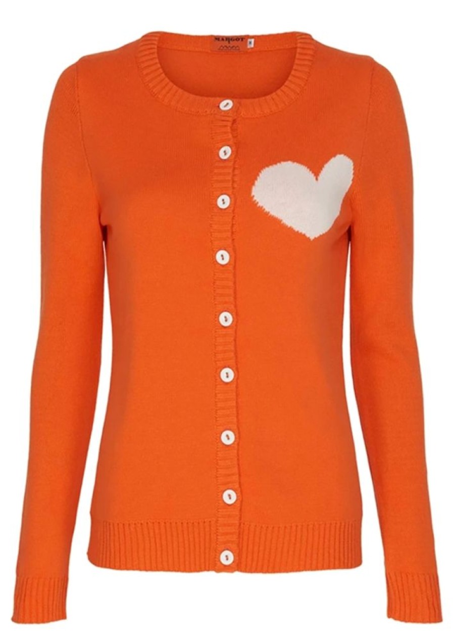 Cardigans & Strik Margot | Margot Cardigan Goldfish Orangelove No 1502