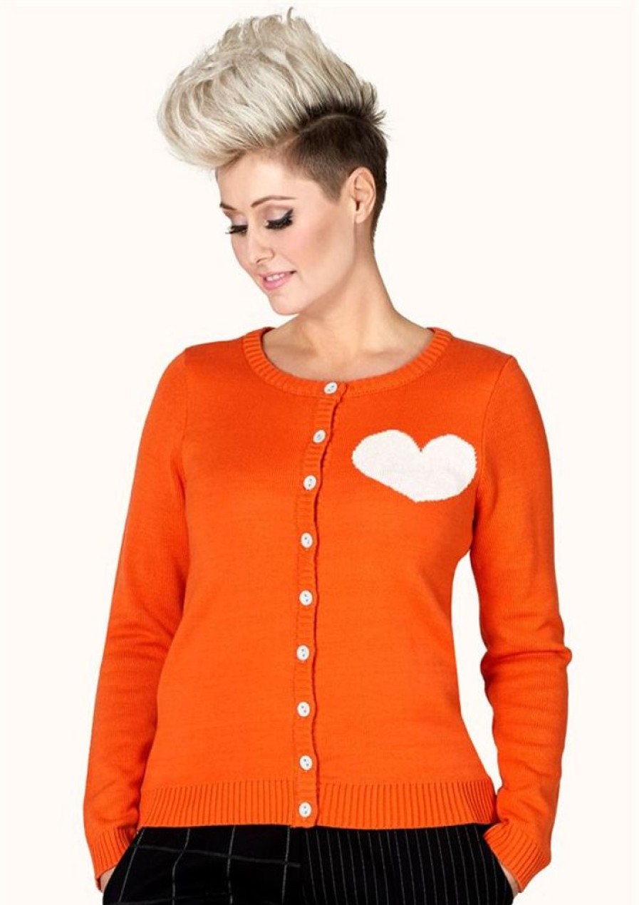 Cardigans & Strik Margot | Margot Cardigan Goldfish Orangelove No 1502