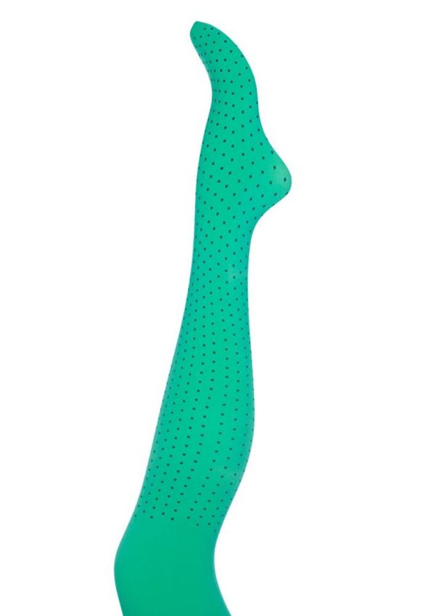 Stromper & Tights Margot | Margot Strompebukser Polka Greens No 2127