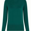 Cardigans & Strik King Louie | King Louie Bluse Agnes Top Club Antique Green