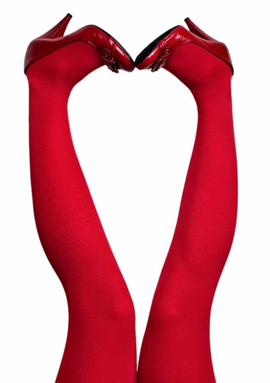 Stromper & Tights du Milde | Du Milde Strompebukser Loving Red 60 Denier