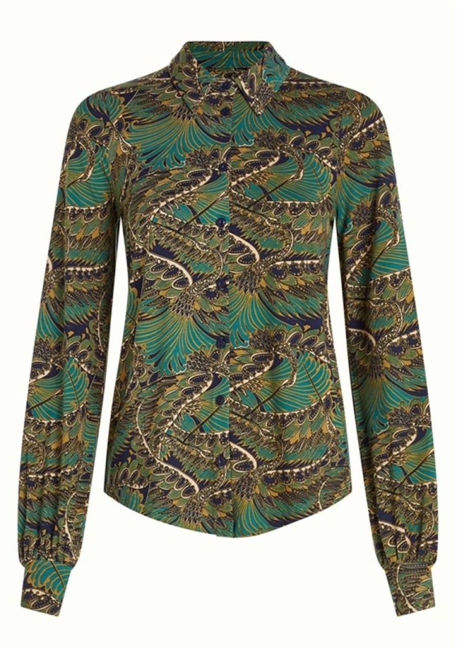 Bluser & Skjorter King Louie | King Louie Bluse Maisie Blouse Venus Blue