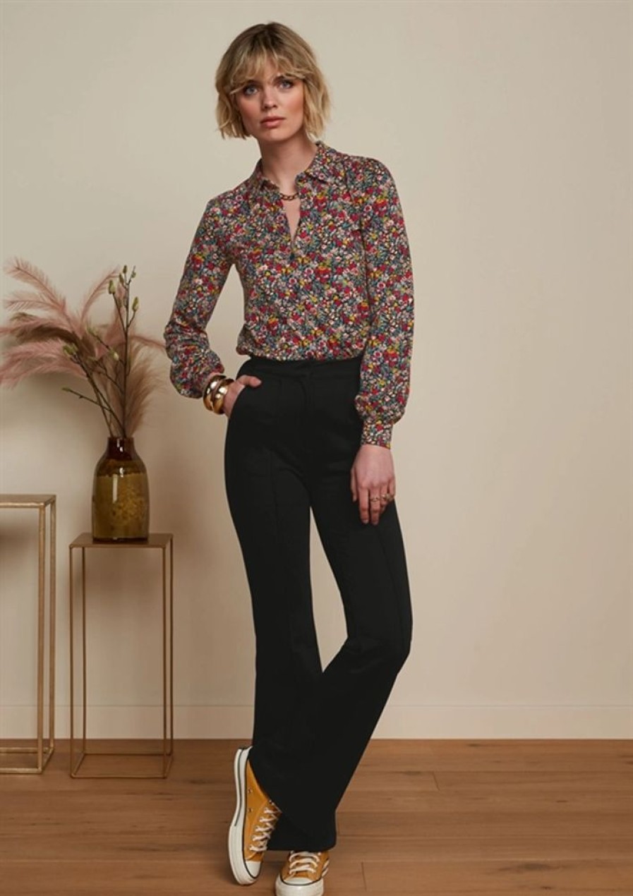Baeredygtighed King Louie | King Louie Bluse Maisie Blouse Meadow Black
