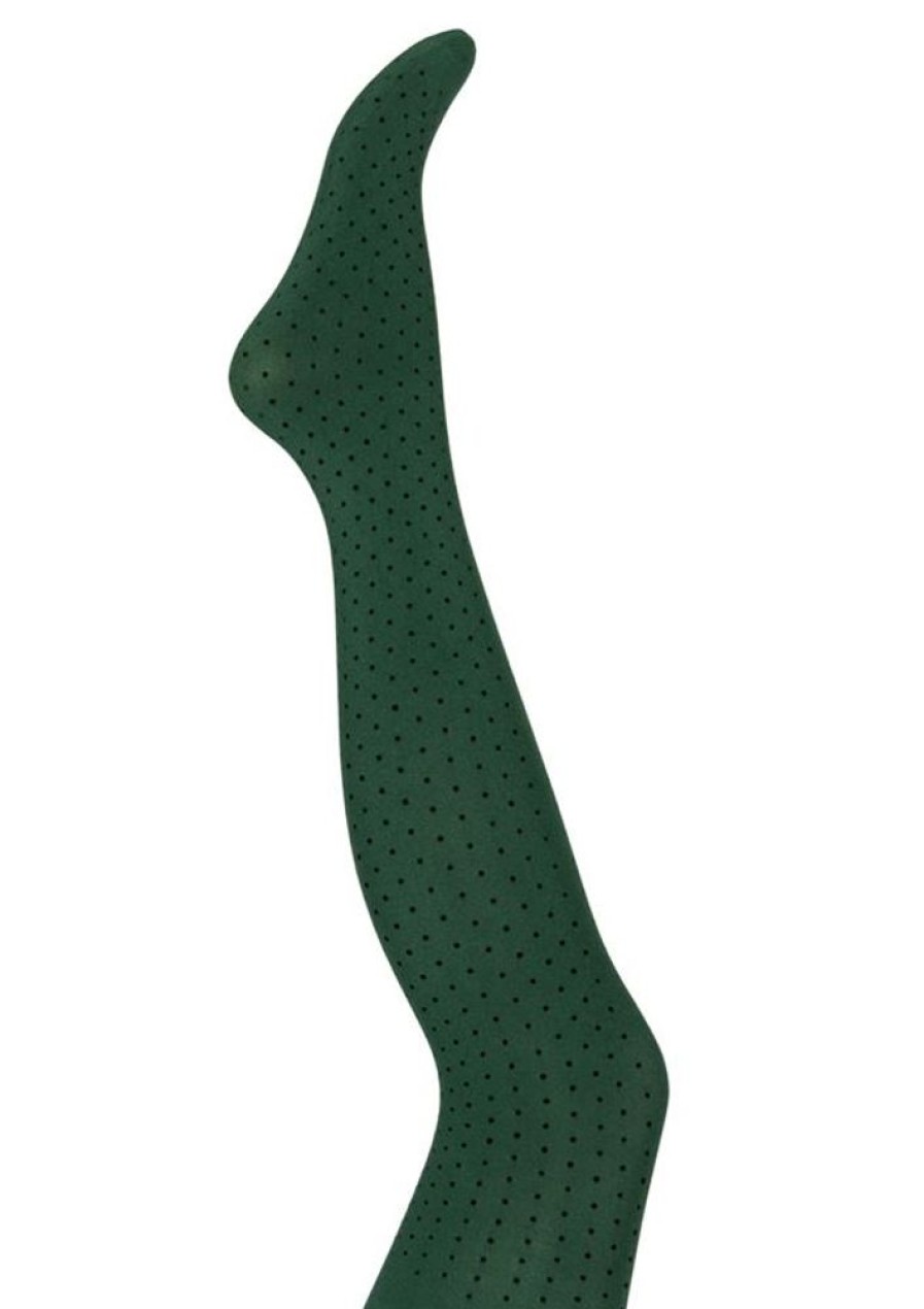 Stromper & Tights Margot | Margot Strompebukser Polka Olives No 2077