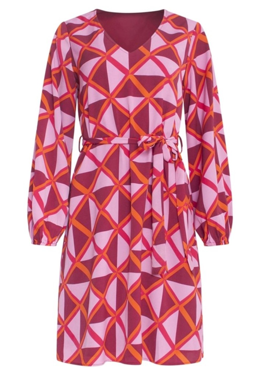 Kjoler Smashed Lemon | Smashed Lemon Kjole 23502 Pink Orange
