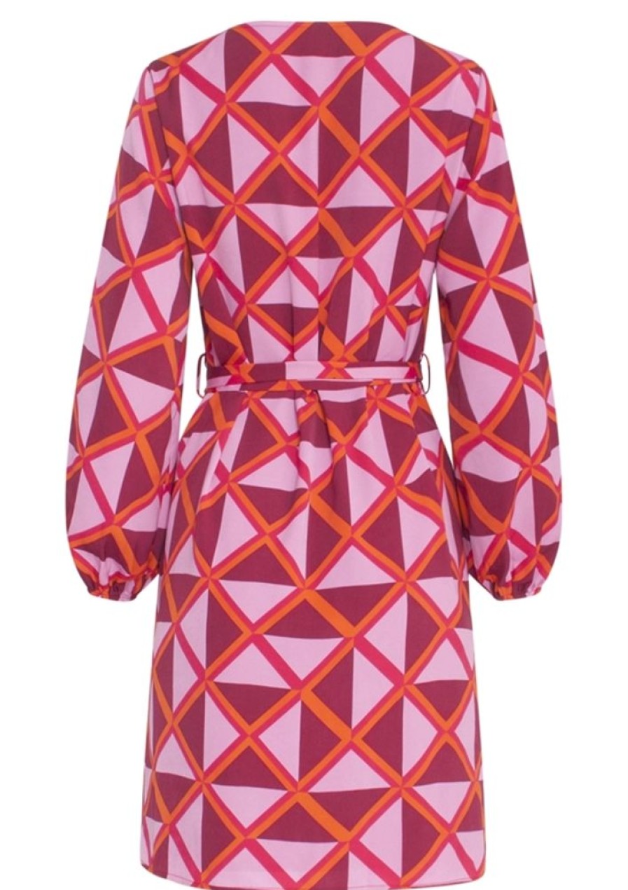 Kjoler Smashed Lemon | Smashed Lemon Kjole 23502 Pink Orange