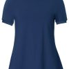 Toppe & T-Shirts du Milde | Du Milde T-Shirt Alberta Basic Short Sleeve Blue